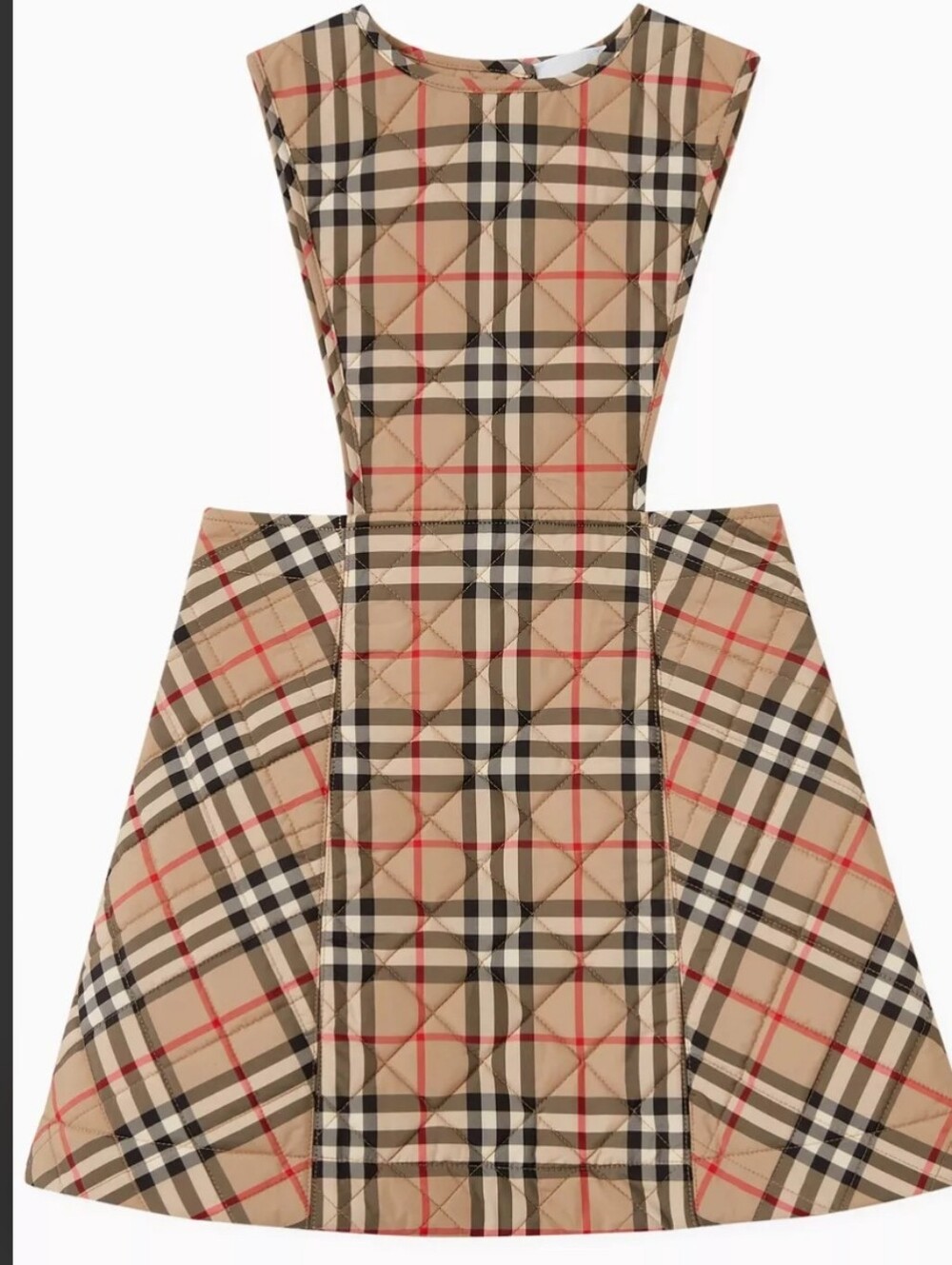 Burberry Halima Vintage Check Quilted Plaid Toddler Dress